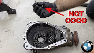 How To Remove the Front Differential on BMW xDrive F10 F01  BOND Garage [upl. by Kirchner]