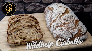 Wildhefe Ciabatta  Backen mit Hefewasser ohne zusätzliche Back Hefe [upl. by Lux]