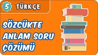 Sözcükte Anlam Soru Çözümü  5 Sınıf Türkçe evokul Kampı [upl. by Eladnwahs]