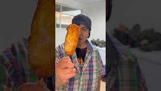 BANDERILLAS COREANAS🇰🇷🙌🏼 humor cocina corndog receta tutorial [upl. by Alida522]