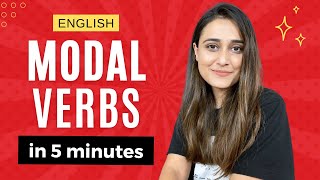 Learn Modal Verbs in 5 minutes  English Modal Verbs with usage and examples [upl. by Camilia]