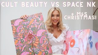 Space NK V Cult Beauty Advent Calendars Marks amp Spencer Christmas Food Test Bestie Date Night Vlog [upl. by Vanna]