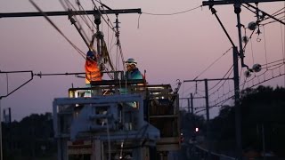 Installation renewal and maintenance of overhead catenary systems [upl. by Dnomzed]