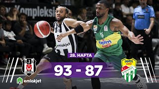 Beşiktaş Emlakjet 9387 Frutti Extra Bursaspor  Türkiye Sigorta Basketbol Süper Ligi [upl. by Glenine510]