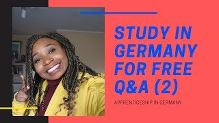 APPRENTICESHIPS IN GERMANY QampA PART 2  AUSBILDUNG MIT ZUKUNFT [upl. by Ahsemad24]