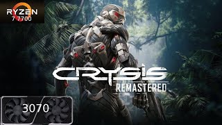 Crysis Remastered  Ryzen 7 7700  RTX 3070  1080p [upl. by Esele]