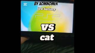 Cat vs psp low battery [upl. by Hsotnas968]