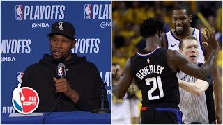 Kevin Durant had fun playing against Patrick Beverley  NBA Sound [upl. by Maze]