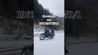 Snowscape and 1960 BMW R501 BMWR50 BMWMotorrad ENDURISTAN [upl. by Goldman]