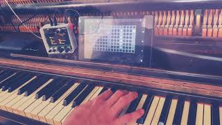 Monome Norns Shield MLR  ambient piano improv [upl. by Chaille476]