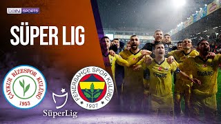 Rizespor vs Fenerbahce  SÜPERLIG  021724  beIN SPORTS USA [upl. by Ajim836]