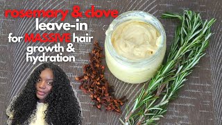 CLOVES amp ROSEMARY LEAVEIN STOP HAIR LOSS BALDNESS amp ALOPECIA GET THICKER LONGER HAIR FAST [upl. by Sairu]