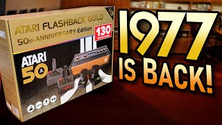 Review of the Atari 50th Anniversary Flashback Gold from AtGames [upl. by Araj362]