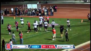 McFarland 44 Adolfo Alvarado 11 yard TD catch [upl. by Attolrahc]