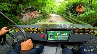 Jurassic ParkLike Jeep Ride w NO Track Drive Yourself Attraction  PANGEA at Movieland [upl. by Oiromed47]