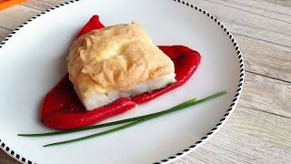 BACALAO CON MUSELINA DE AJO RECETA FÁCIL PARA NAVIDAD [upl. by Aggappe896]