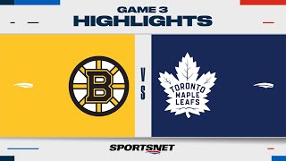 NHL Game 3 Highlights  Bruins vs Maple Leafs  April 24 2024 [upl. by Bolton]