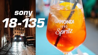 Sony E 18135mm POV Street Photography in Rome  ZVE10 II [upl. by Nimzaj569]