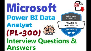 Part14 Microsoft PL300  Microsoft Power BI Data Analyst  Interview Questions and Answers [upl. by Medor973]