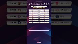 Jadwal liga Champions malam ini [upl. by Imefulo]