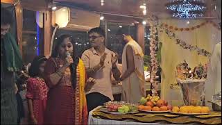 Mangalam song on Ganesha festival  Dubai Dhow Cruise [upl. by Eyak]