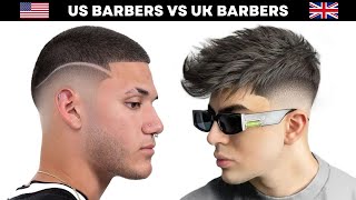 BARBER BATTLE US BARBERS VS UK BARBERS  DECIDING THE WORLDS BEST BARBERS 3 [upl. by Zita]