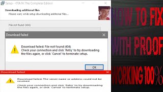 Fitgirl Repack Download Failed  File not found 404 Fix with proof PC 2020 [upl. by Chloe]