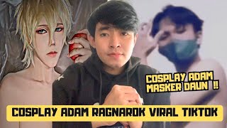 cosplay Adam Viral  Cosplay adam pake masker Daun viral iboy desu cosplay adam [upl. by Ennairej]