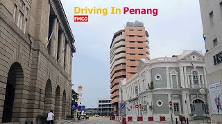 4K FMCO   Driving to George Town Gurney Green Lane Udini Square Egate  Dirigindo Penang [upl. by Sidras]