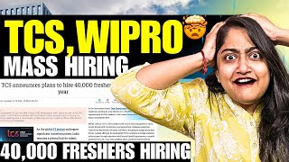 HurryUp🤯TCS WIPRO MASS HIRING 40000 FRESHERS🔥🔴HUGE OPPORTUNITY🚀 [upl. by Akeenahs]