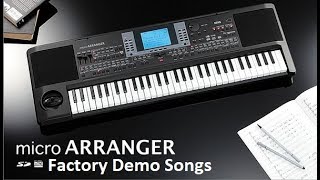 Korg MicroARRANGER  Factory Demo Songs MIDI files download [upl. by Aidualk438]