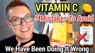 MAJOR VITAMIN C MISTAKES  How To Use Vitamin C Serum [upl. by Purington32]