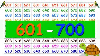 Number Words  601700  Count 601 to 700  11000 part7  Varun biwanl [upl. by Nola472]