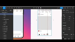 Creating wireframe of Instagram in Figma  UIUX DESIGN [upl. by Nnaeiluj]