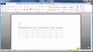 Microsoft Word 20072010  wstawianie tabeli [upl. by Cope118]