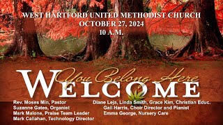 West Hartford UMC Live Stream  Sunday 10272024 [upl. by Vallo308]