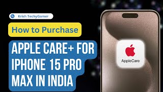 How to Purchase AppleCare for iPhone 15 ProPro Max in India  Live Purchase Guide in Hindi [upl. by Hughie618]