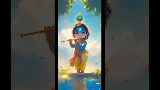 Krishna bhagwan Bal roop goodmorning status whatsappstatus viralvideo [upl. by Akcimehs]