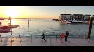 A beautiful Brightlingsea Autumn sunset shot on HoverAir X1 Pro 4K [upl. by Annoynek]