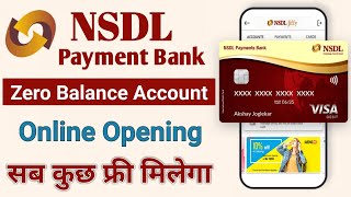 nsdl payment bank account opening online  how to open nsdl payment bank account  nsdl payment bank [upl. by Namlaz140]