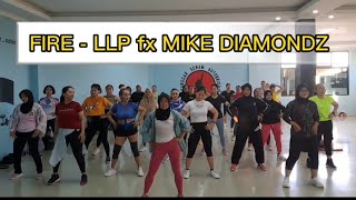 Fire  LLP fx Mike Diamondz  Zumba Cardio  ZIN Ike copyright [upl. by Gentry]