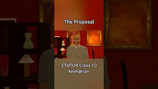 Funny 🤣 Clip from The Proposal class 10 English  Animated  Etutor [upl. by Disini]