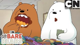 Library Stack Snacks  We Bare Bears  New Videos  Cartoon Network [upl. by Ayojal]