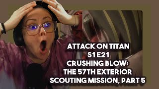 Mom Reacts  Attack on Titan 1x21 Reaction  Chicago Anime Reacts [upl. by Onibas]