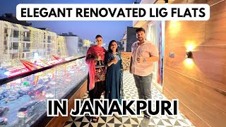 LIG Flat Ko Sapno Ka Mahal Banaya 2bhk interiordesign floorforsale property 3bhk janakpuri [upl. by Htebazileharas]