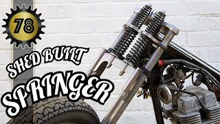 Shed Built Springer Final Honda Rebel Bobber Part 19 [upl. by Aratnahs]