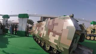 Pakistans Armored Vehicles at IDEAS 2018 [upl. by Ruosnam]