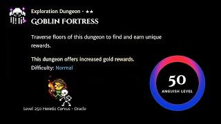 Orna RPG 20 Million Orns per Goblin Fortress Exploration Dungeon With Anguish Level 50 [upl. by Jarlathus634]