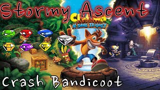 Crash Bandicoot N Sane Trilogy 1  No Comentado  Stormy Ascent  Gema  PC [upl. by Ahsieyn]