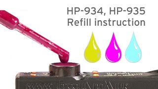 Refill HP934 HP935 HP Officejet Pro 6320 Pro 6820 Pro 6830 [upl. by Yrevi97]